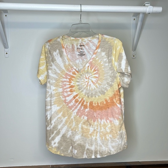 Sonoma Tops - Sonoma Tie Dye V-Neck T-Shirt- Large Petite